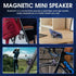 Mini Magnetic Bluetooth Speaker for iOS – Outdoor Travel Stereo with RGB Lights & Phone Holder