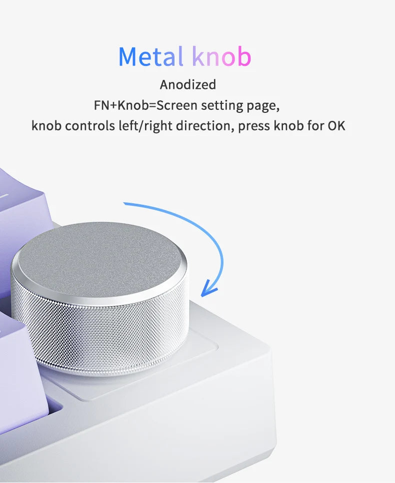 AJAZZ AK820 Wireless Gaming Mechanical Keyboard Hot Swap, 75% Layout, Swappable Switch, Three-mode Connectivity