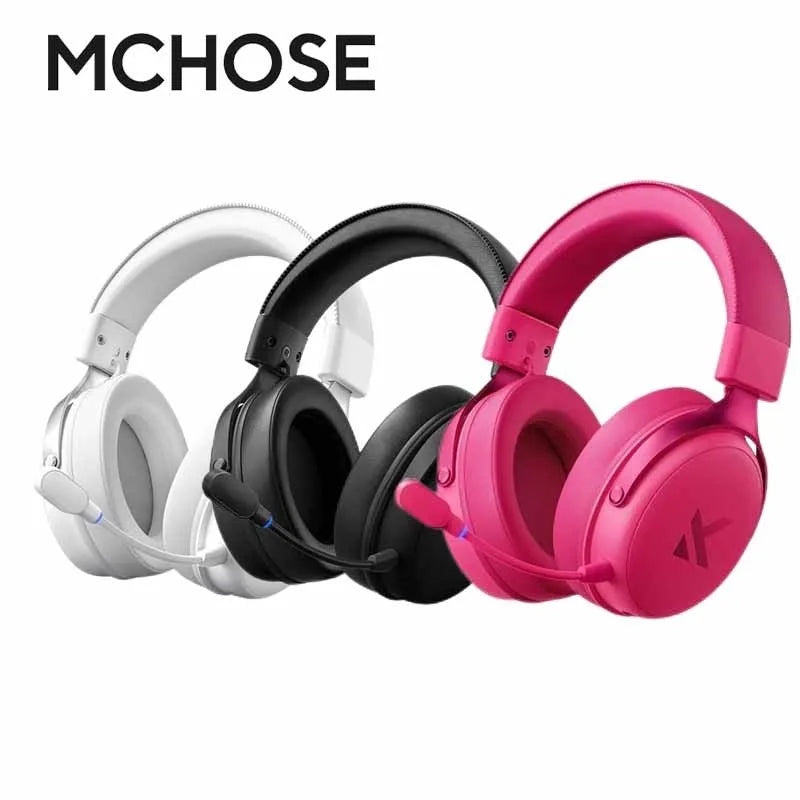 MCHOSE V9 pro E-Sports Headset with Microphone Tri-Mode Gaming USB Wireless 7.1 Channel Surround Sound Portable Audio Headphones