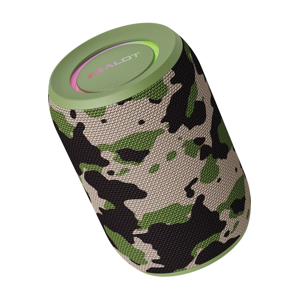 ZEALOT S32 Pro Bluetooth 5.2 Waterproof Speaker with Wireless Subwoofer – Stereo Sound for Outdoor Bass