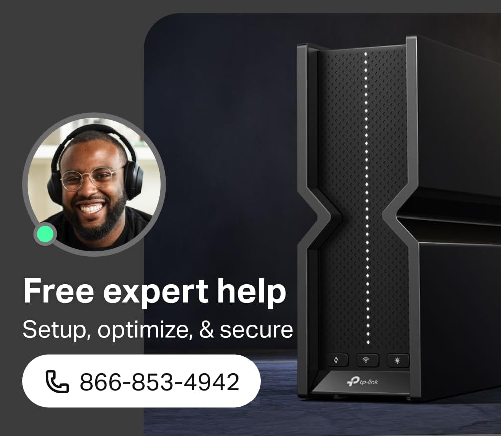 TP-Link Tri-Band BE9300 WiFi 7 Router (Archer BE550) - 6-Stream, Full 2.5G Ports w/ 6 Internal Antennas, Up to 2,000 Sq Ft, Add Easy-Mesh Device for Extended Coverage, VPN Support, Free Expert Support