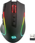 Redragon M612 PRO RGB Gaming Mouse, 8000 DPI Wired/Wireless Optical Mouse with 9 Programmable Buttons & 7 Backlit Modes, BT & 2.4G Wireless, Software Supports DIY Keybinds Rapid Fire Button