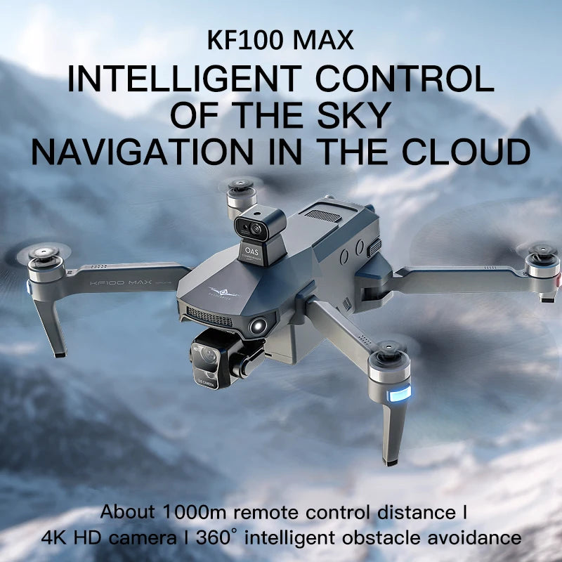 KF100 MAX GPS Drone 4K Camera 3-Axis Gimbal WIFI Obstacle Avoidance Touch Screen FPV Brushless EIS Electronic RC Quadcopter Toys