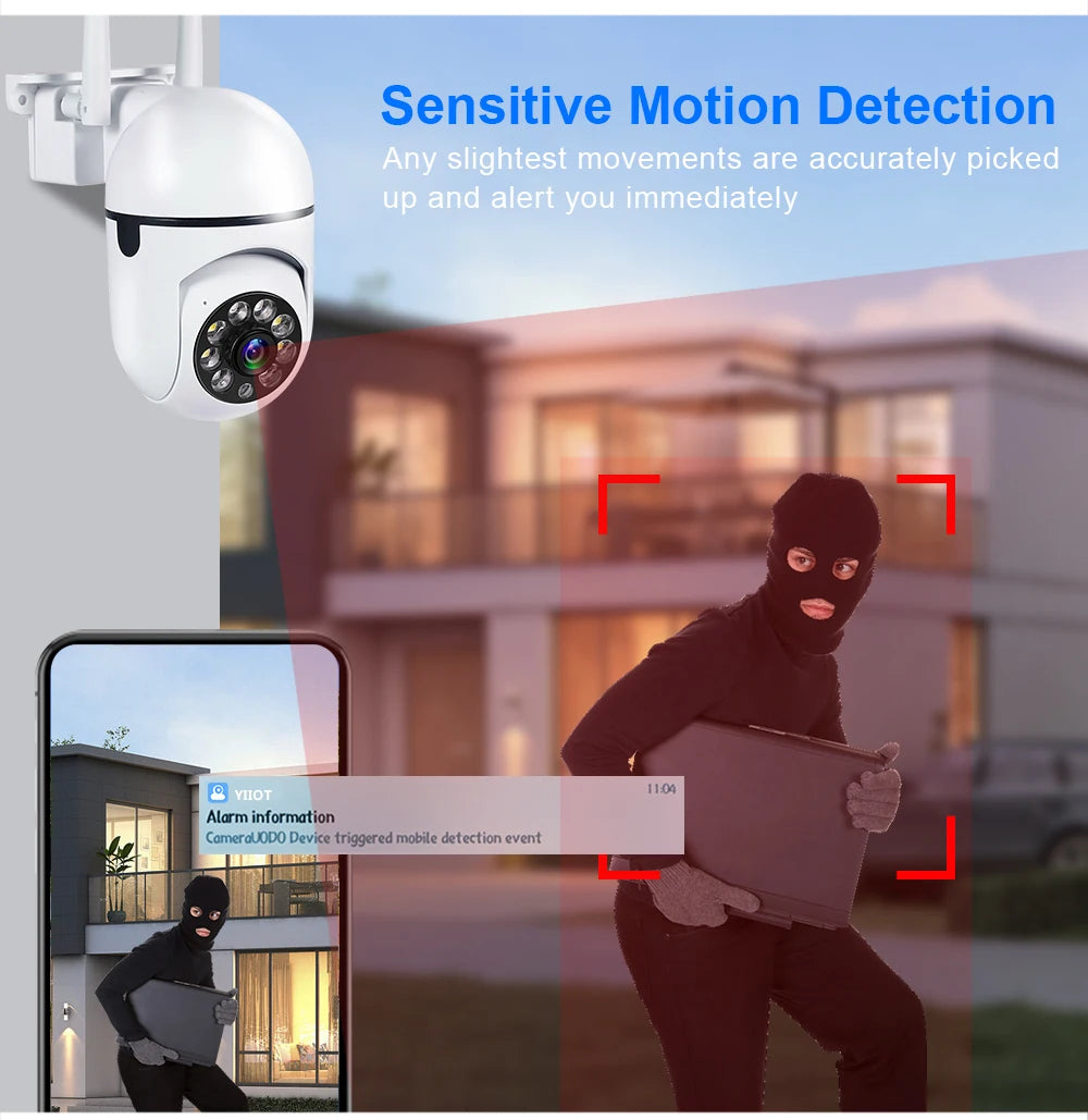 A7 WiFI IP Smart Camera 1080P HD Color Night Vision Wireless Home Security Camera 2-WWay Sound And Motion Push Notification