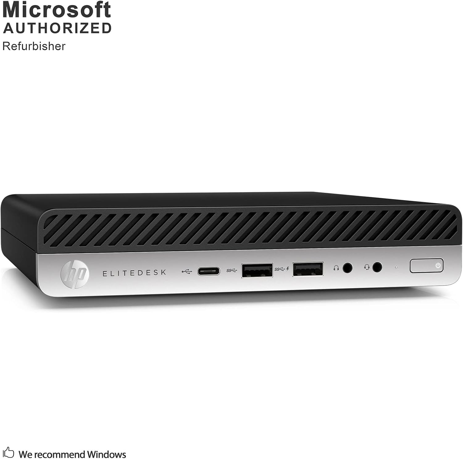 HP Elitedesk 800 G3 Mini Business Desktop (Intel Quad Core i5-6500T, 16GB DDR4 RAM, 512GB SSD) Type-C, DisplayPort, WiFi, WiFi, Ethernet, Keyboard & Mouse, Windows 11 Pro (Renewed)