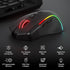 Redragon M612 PRO RGB Gaming Mouse, 8000 DPI Wired/Wireless Optical Mouse with 9 Programmable Buttons & 7 Backlit Modes, BT & 2.4G Wireless, Software Supports DIY Keybinds Rapid Fire Button
