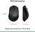 Logitech M330 Silent Wireless Mouse, 2.4GHz with USB Receiver, Optical Tracking, Quiet & Lightweight, Long Battery Life, for PC, Mac, Laptop, Chromebook - Black