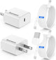 2-Pack 20w USB C Charger for iPhone 17 Air/16/15/Pro Max with Long 10ft USB C to C Cable,iPhone Charger Fast Wall Charger Block Compatible with iPad Pro AirPods and More