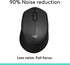 Logitech M330 Silent Wireless Mouse, 2.4GHz with USB Receiver, Optical Tracking, Quiet & Lightweight, Long Battery Life, for PC, Mac, Laptop, Chromebook - Black