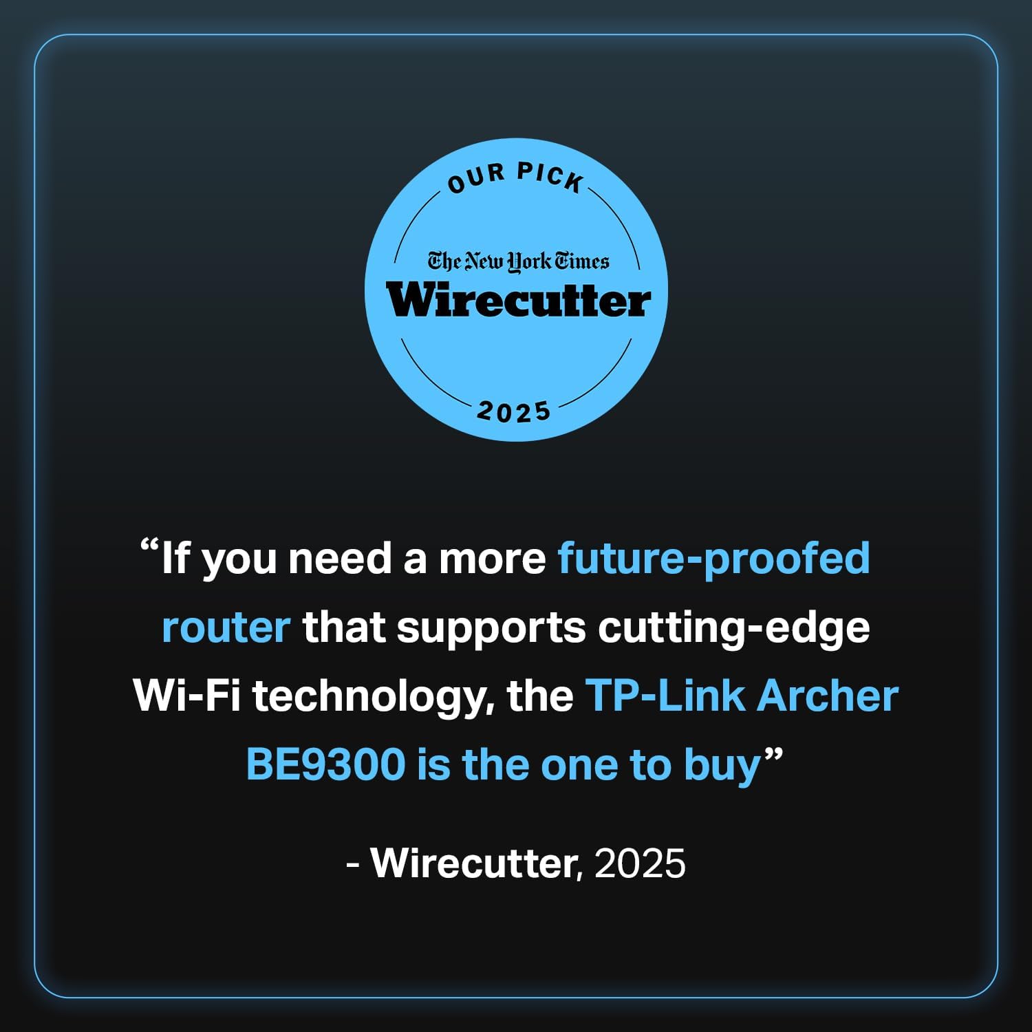 TP-Link Tri-Band BE9300 WiFi 7 Router (Archer BE550) - 6-Stream, Full 2.5G Ports w/ 6 Internal Antennas, Up to 2,000 Sq Ft, Add Easy-Mesh Device for Extended Coverage, VPN Support, Free Expert Support