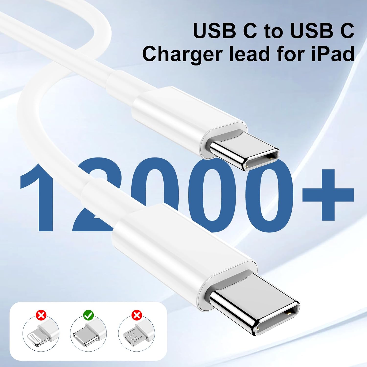 2-Pack 20w USB C Charger for iPhone 17 Air/16/15/Pro Max with Long 10ft USB C to C Cable,iPhone Charger Fast Wall Charger Block Compatible with iPad Pro AirPods and More