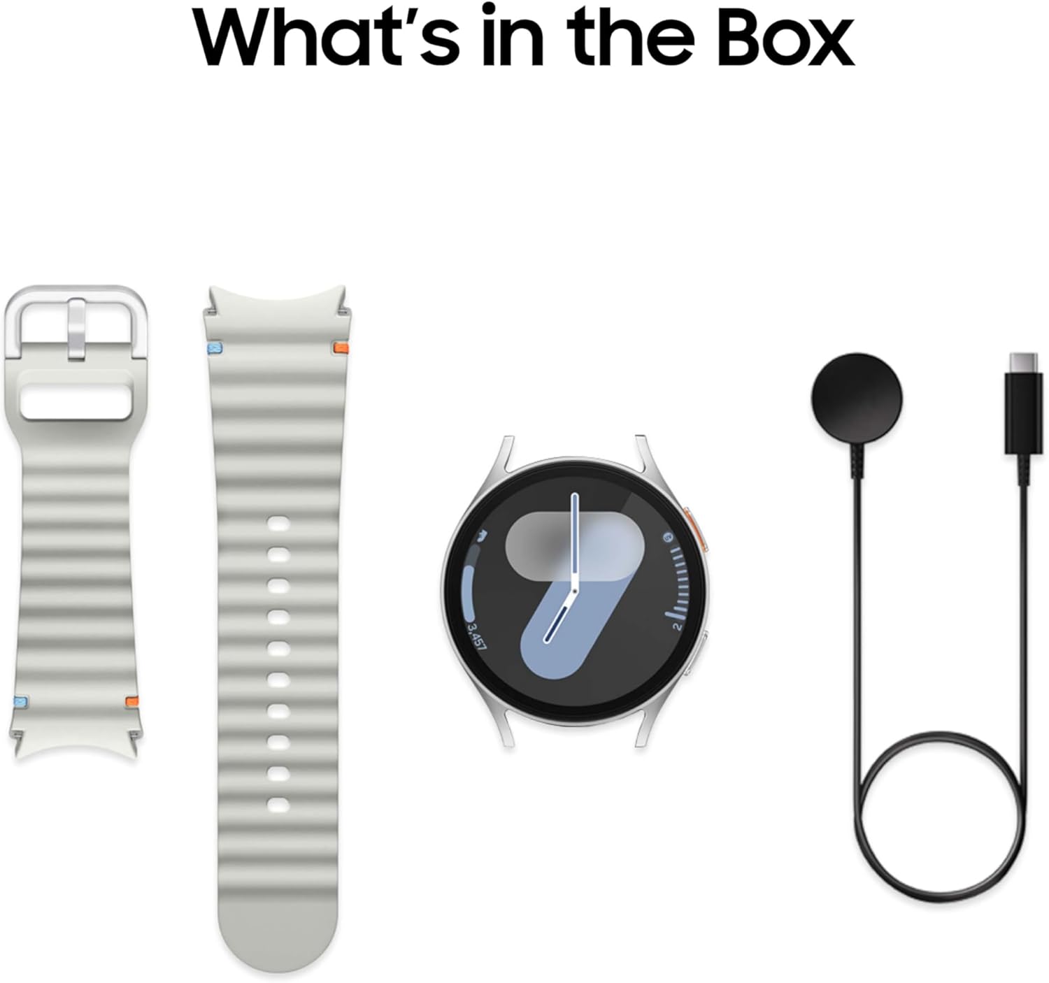 SAMSUNG Galaxy Watch 7 44mm Bluetooth AI Smartwatch w/Energy Score, Wellness Tips, Heart Rate Tracking, Sleep Monitor, Fitness Tracker, 2024, Silver [US Version, 1Yr Manufacturer Warranty]