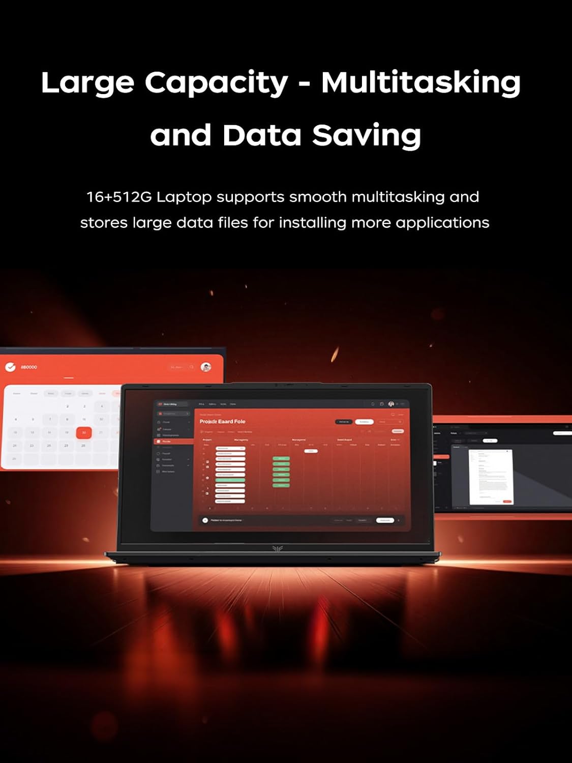 Gaming Laptop, 15.6inch Laptop with AMD Ryzen 7 7730U(8C/16T, Up to 4.5GHz), 16GB RAM 512GB NVMe SSD Windows 11 High Performance Laptop Computer, Up to 2TB, Radeon RX Vega 8 Graphics, WiFi 6