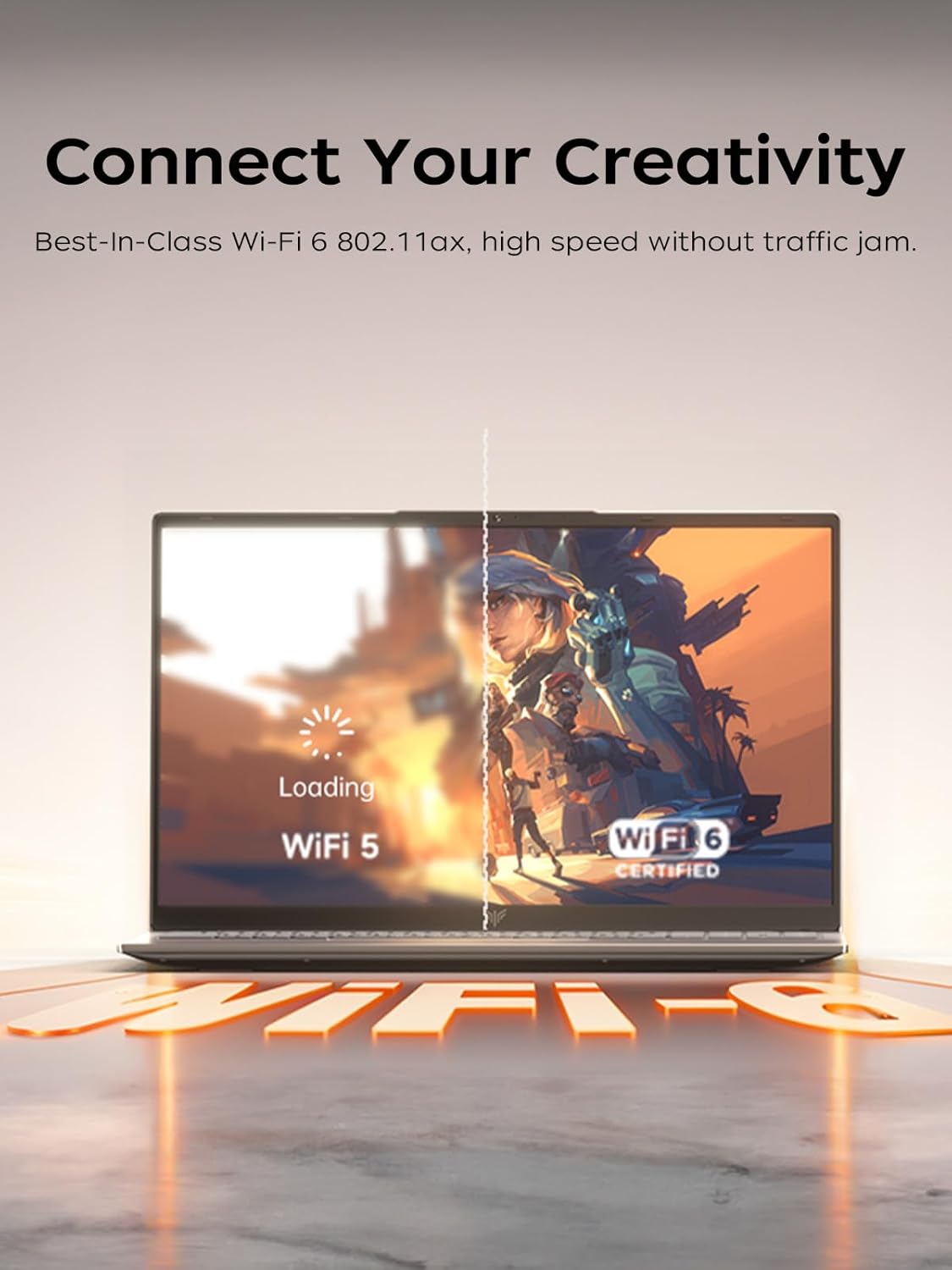 Gaming Laptop with AMD Ryzen 7430U Processor(Up to 4.3GHz),AMD Radeon RX Vega 7,16GB DDR4 512GB NVMe SSD, Wi-Fi 6,Type-C,15.6