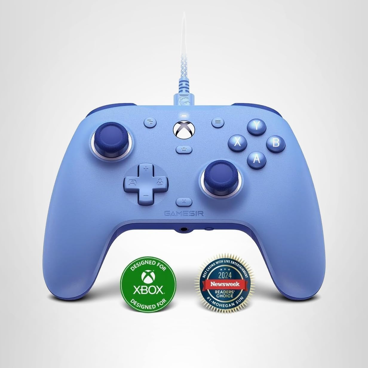 GameSir G7 SE Wired Controller for Xbox Series X|S, Xbox One & Windows 10/11, Plug and Play Gaming Gamepad with Hall Effect Joysticks/Hall Trigger, 3.5mm Audio Jack (Blue)
