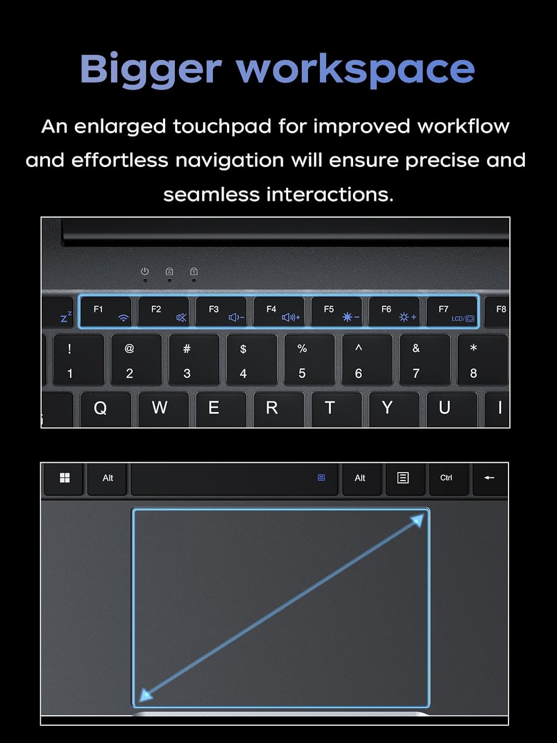 Laptop, 2025 New Laptop Computer with Ιntel 12th Quad-Core Processor(Up to 3.6GHz), 16GB RAM 512GB NVMe SSD, 15.6