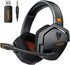 NUBWO Wireless Gaming Headset with Mic for Ps5 Ps4 PC, Zero Interference, 100-Hour Battery All-Day Play, 23ms Sync for Fortnite & Call of Duty/FPS Gamers, Triple Mode All Devices Compatible - Orange