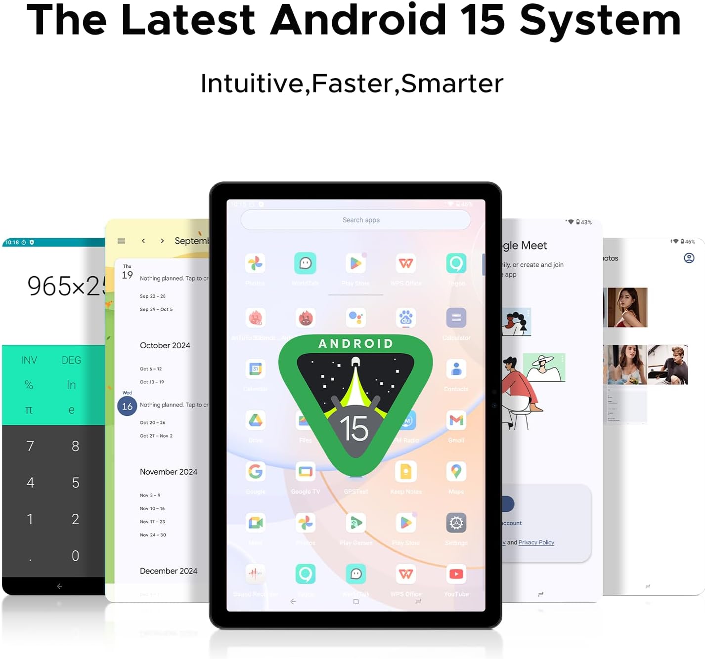 DOOGEE T36 12 inch Tablet,2.4K FHD+90Hz Display,32GB+256GB/2TB Octa-Core Gaming Tablets,8800mAh Battery,Android 15 Tablet with Sim Card Slot,WiFi 5,Dual Camera,BT5.0,Widevine L1,Blue