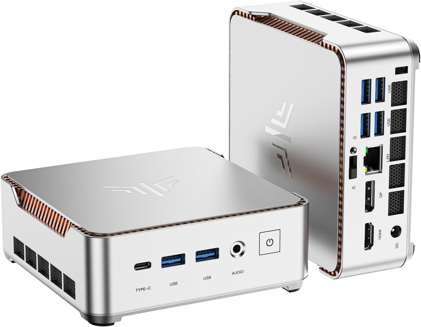 KAMRUI Pinova P2 Mini PC, AMD Ryzen 4300U(Βeats 3500U/3200U/N150,Up to 3.7 GHz) Mini Computers, 16GB RAM 512GB SSD Mini Desktop Computers, Triple 4K Display/HDMI+DP+Type-C/WiFi/BT for Home/Business
