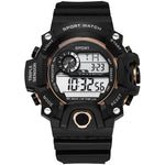 Men’s Military Sports Digital Watch – Large Dial, Waterproof, Luminous, Multifunctional with Alarm for Outdoor Use