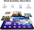 Blackview 13 inch Android 15 Tablet with Keyboard, 12.7" Large Screen Gaming Tablet with Pen, Helio G100, 256GB, 90 Hz, 2K+, 3 AI Cameras, Widevine L1, 5G WiFi, GPS- Link 8