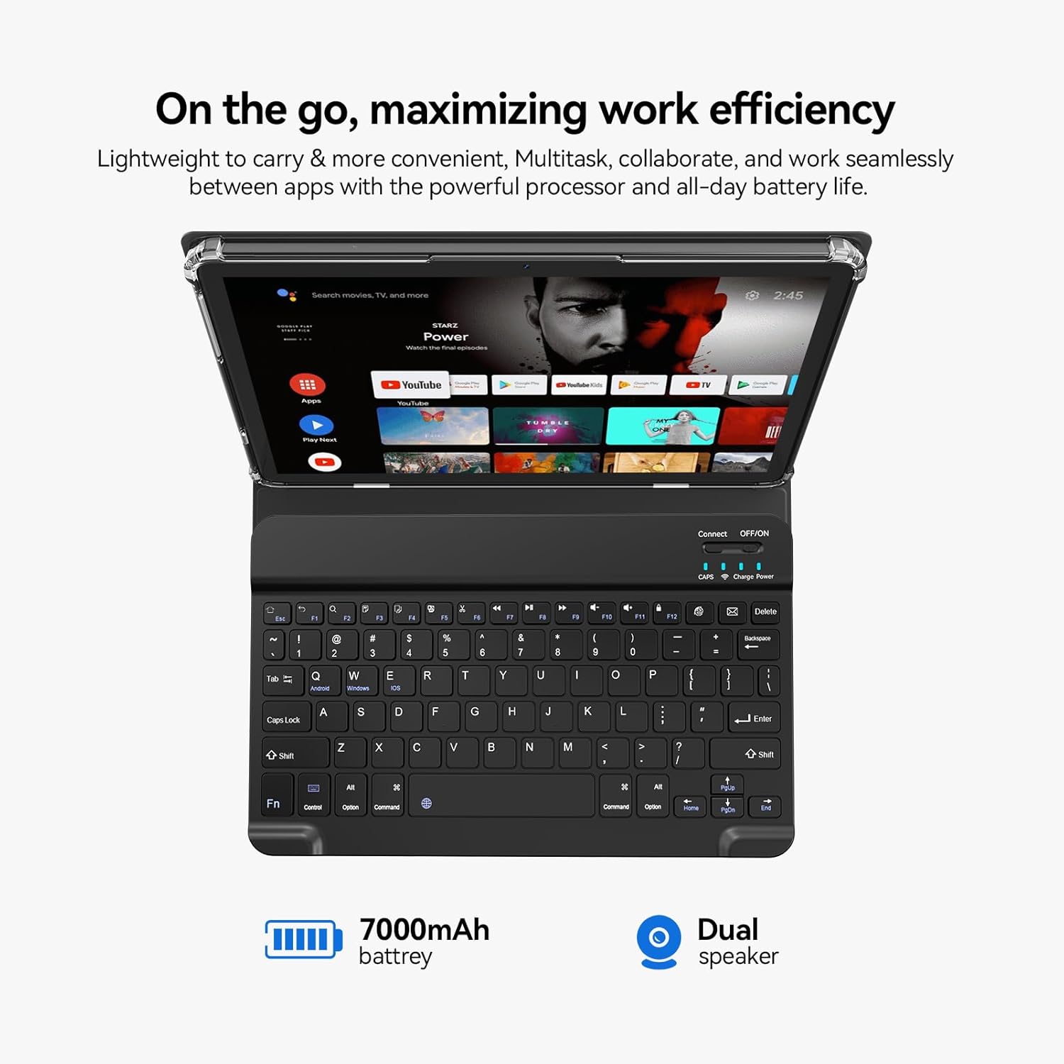 Tablet, 2025 Latest 11 inch Android 15 Tablet, 5G WiFi+Cellular, MTK8786 Octa-Core, 16GB 128GB 1TB Expansion, 4G LTE Tableta, 21MP Camera, Gemini AI 2.0, Tablets with Keyboard, Mouse, Case