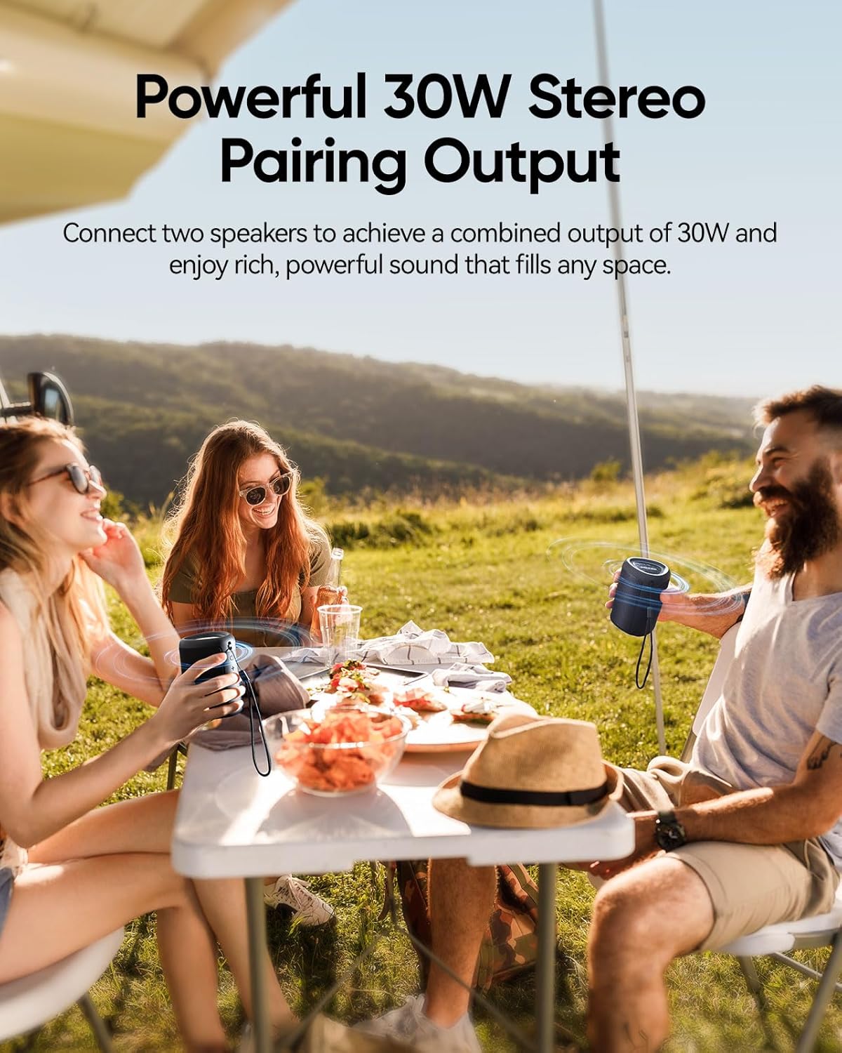 Portable Bluetooth Speaker Valentines Gifts For Him: Powerful Crystal Clear Sound/Romantic Light/IPX5 Waterproof/All Day Playtime/BT 5.3/TWS Paring,Small Wireless Speaker for Outdoor|Travel|Date Night