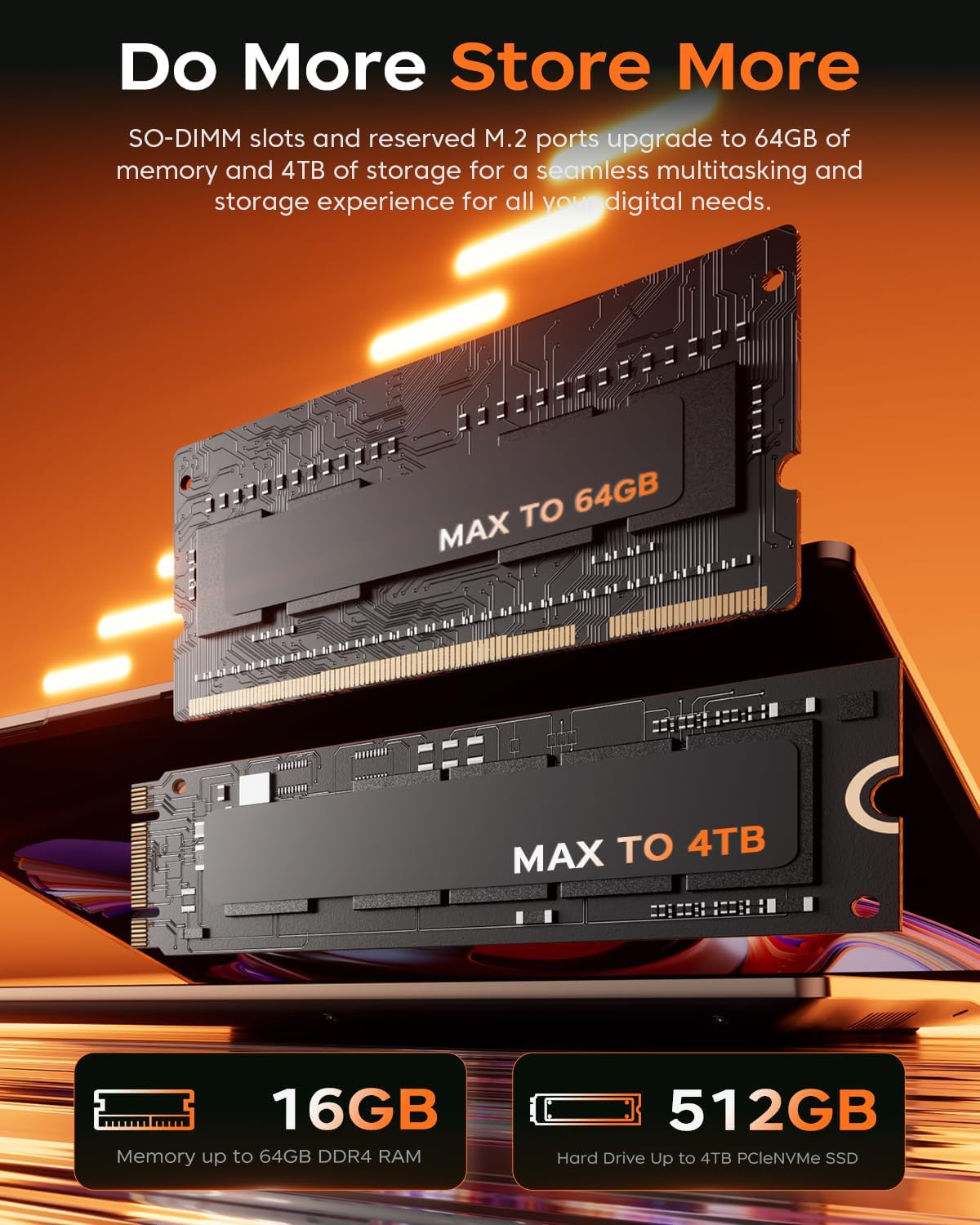 Gaming Laptop, 16.0inch Laptop Computer with AMD Ryzen 7 7730U(8C/16T, Up to 4.5GHz), 16GB RAM 512GB NVMe SSD Windows 11 Laptop, Radeon RX Vega 8 Graphics,WiFi 6, Backlit KB