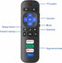 (Pack of 2) Compatible with Roku TV Remote Control Replacement, TCL Roku, Hisense, Sharp, Onn Roko, Element, RCA Roko Smart TV Series (No Voice, Not for Ruku-Stick/Box). 1 Year Warranty.