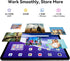 Blackview 13 inch Android 15 Tablet with Keyboard, 12.7" Large Screen Gaming Tablet with Pen, Helio G100, 256GB, 90 Hz, 2K+, 3 AI Cameras, Widevine L1, 5G WiFi, GPS- Link 8