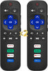 (Pack of 2) Compatible with Roku TV Remote Control Replacement, TCL Roku, Hisense, Sharp, Onn Roko, Element, RCA Roko Smart TV Series (No Voice, Not for Ruku-Stick/Box). 1 Year Warranty.