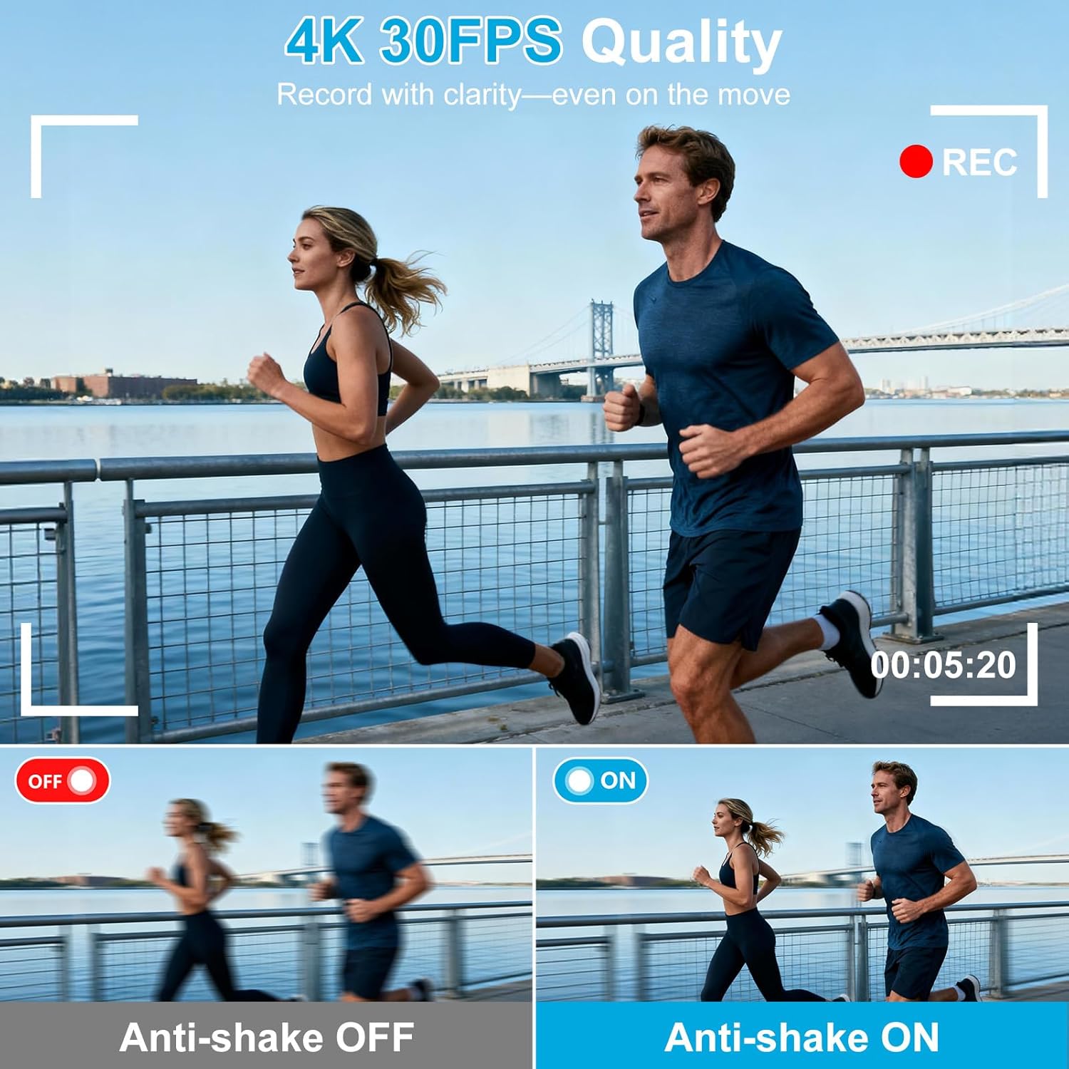 4K Digital Camera for Photography- 56MP Autofocus Vlogging Camera with 3" 180° Flip Screen, 16X Zoom, Flash- Digital Point and Shoot Camera for Travel & Home- Portable Gift for Teens & Beginners