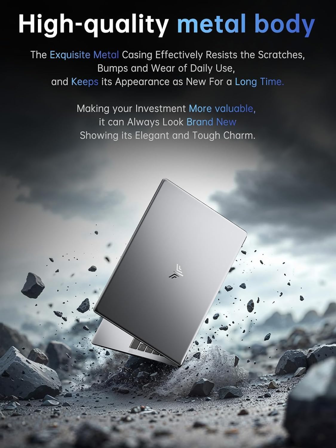 Laptop, 2025 New Laptop Computer with Ιntel 12th Quad-Core Processor(Up to 3.6GHz), 16GB RAM 512GB NVMe SSD, 15.6