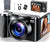 4K Digital Camera for Photography- 56MP Autofocus Vlogging Camera with 3" 180° Flip Screen, 16X Zoom, Flash- Digital Point and Shoot Camera for Travel & Home- Portable Gift for Teens & Beginners