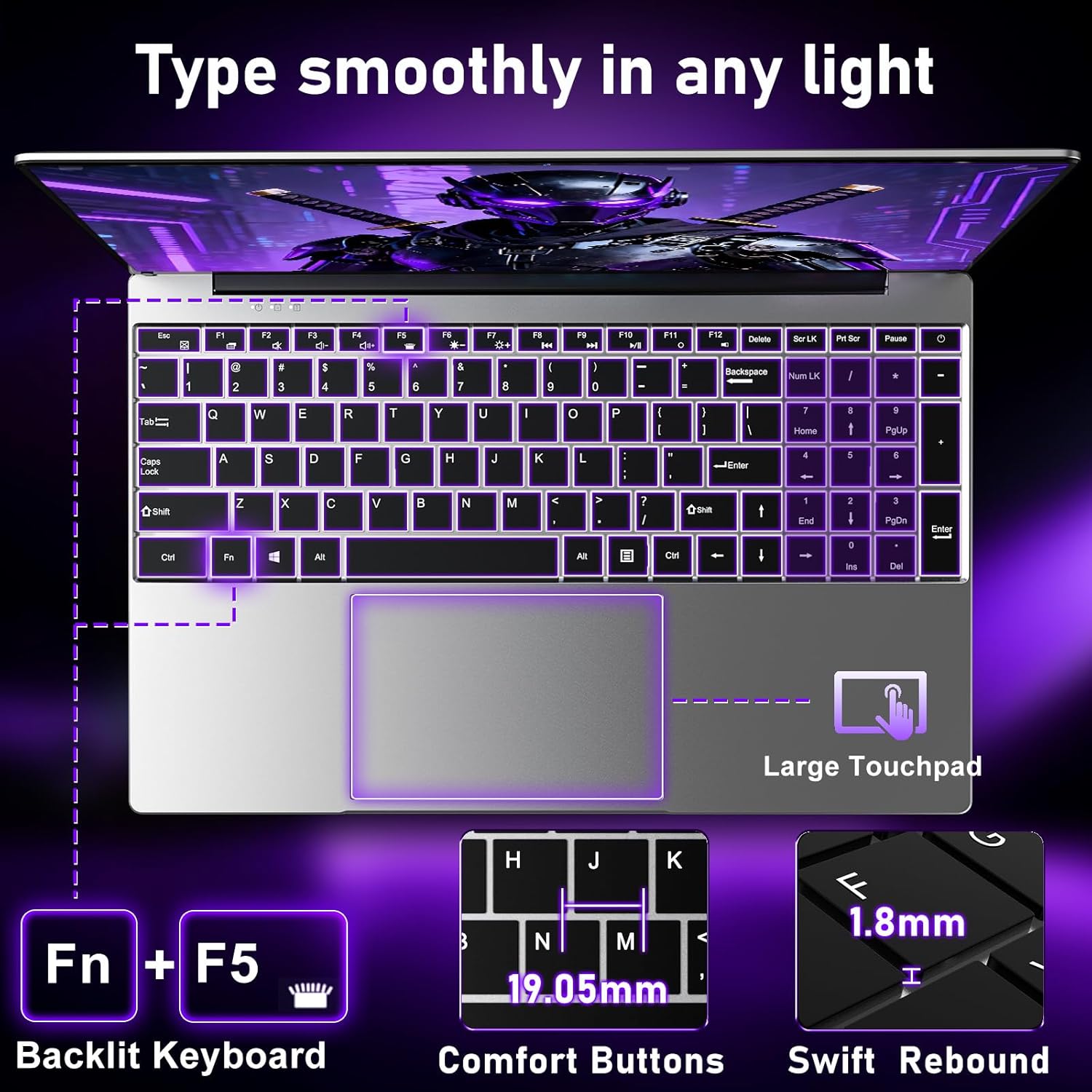 2026 New Gaming Laptop, 15.6 Inch Lap Top PC Windows 11 Pro, 32GB RAM 1TB SSD,Intel Core i7-7600U Processor(Up to 3.9GHz), 2 Years Warranty, FHD 1920 * 1080, Backlit, 180°Open, 6000mAh/46.2Wh