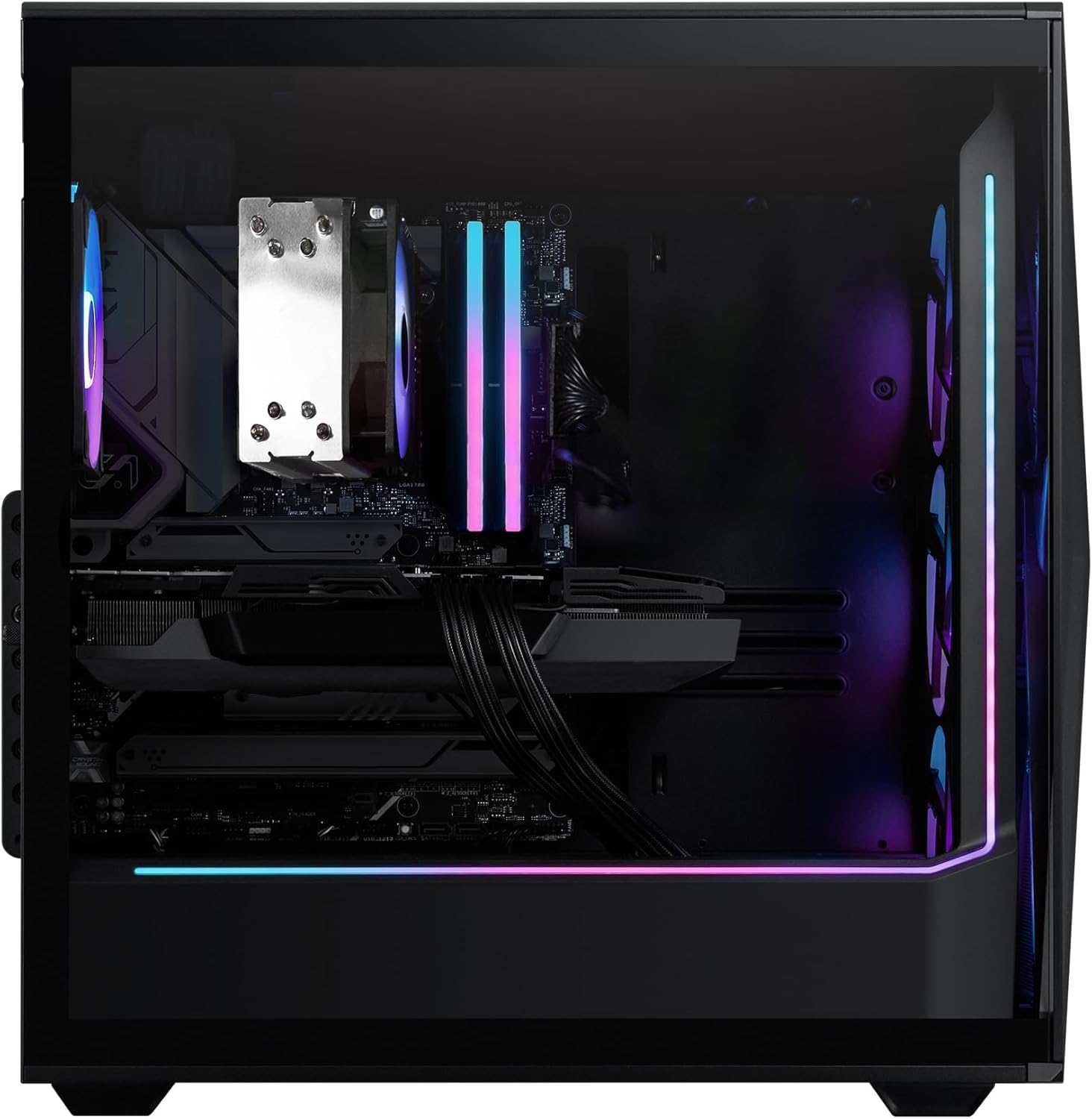 iBUYPOWER Slate Gaming PC Desktop Computer AMD Ryzen 7 8700F CPU, NVIDIA GeForce RTX 5070 12GB GPU, 32GB DDR5 RGB 5200MHz RAM, 1TB NVMe SSD, Windows 11 Home, Gamer Keyboard and Mouse - SMA7N5701