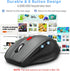E-YOOSO Wireless Mouse for Laptop, Portable Optical Computer Mouse, 6 Buttons, Cordless 2.4GHz with USB Receiver, 5-Level 4800 DPI, 18 Months Battery Life for PC Chromebook Windows Mac
