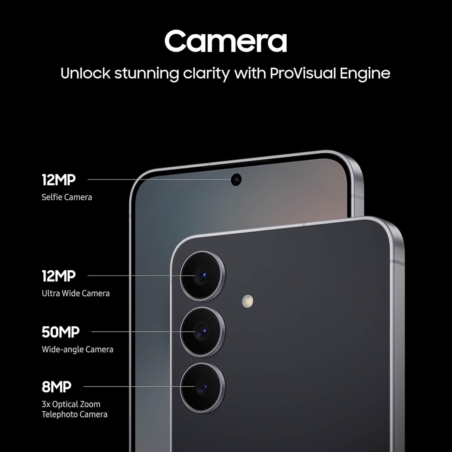 Samsung Galaxy S25 FE Cell Phone (2025), 256GB AI Smartphone, Unlocked Android, Large Display, 4900mAh Battery, High Res-Camera, AI Photo Edits, Durable, US 1 Yr Warranty, JetBlack