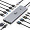 13 in 1 USB C Docking Station - Dual Monitor, Triple Display, 8 USB C/A Ports, Ethernet, Audio - LIONWEI USB C Hub for MacBook,Dell,HP,Lenovo,Surface