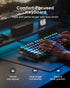 Mechanical Gaming Keyboard with Blue Switch, 104-Key Full Size RGB Backlit Wired Keyboard（11 Modes, Anti-Ghosting, Double-Shot ABS Keycaps, Lighted Computer Key-Board for PC Windows-Black
