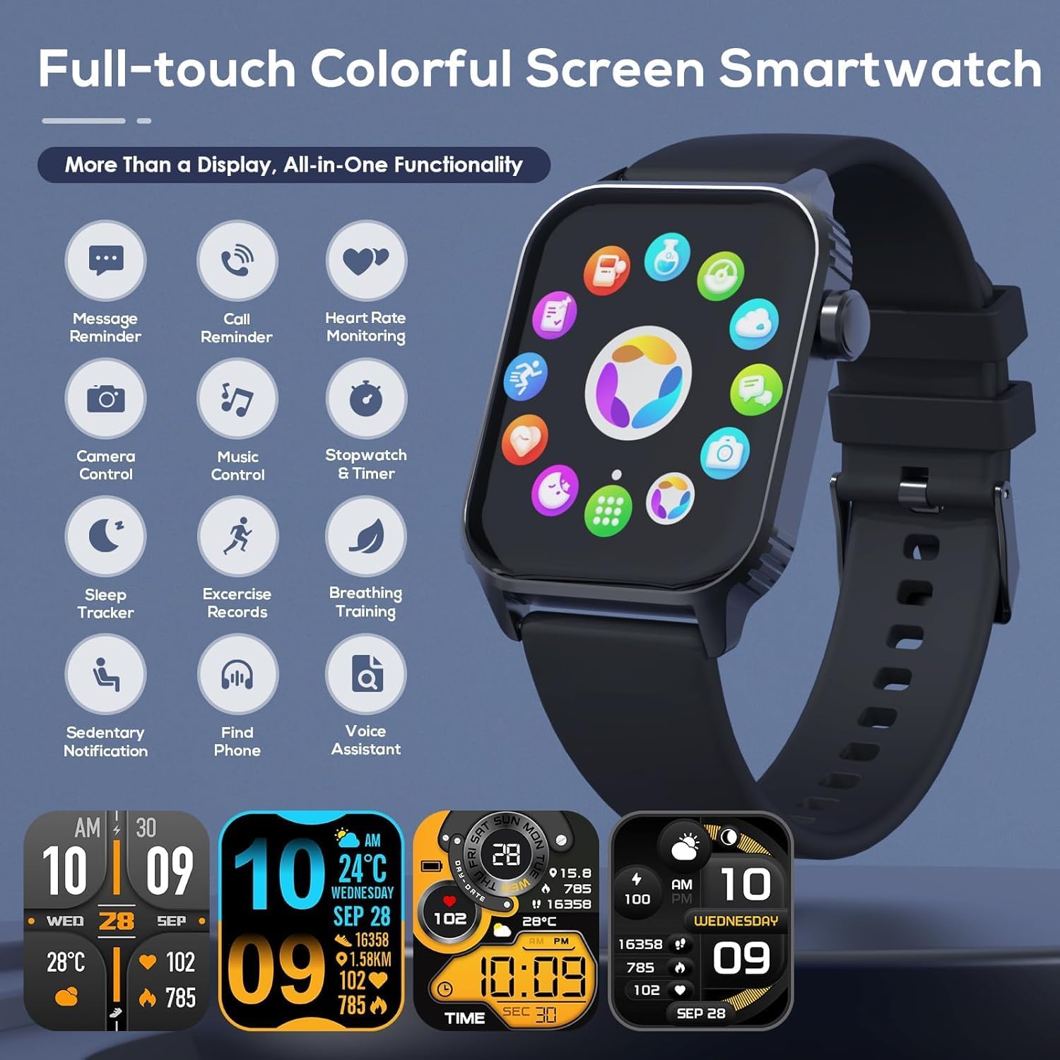 Smart Watch for Men, 120 Sports Modes Smartwatch with 1.83