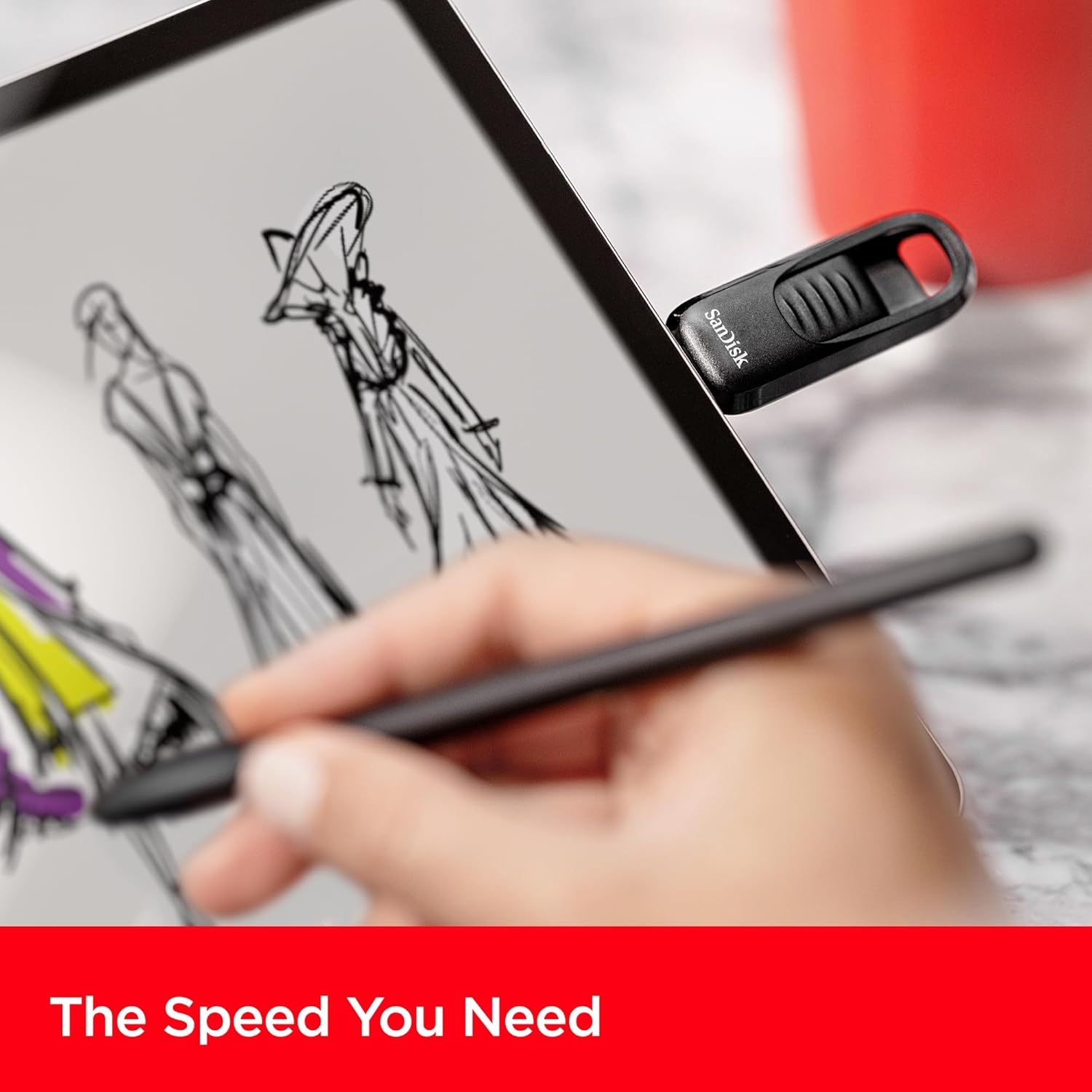 SanDisk 256GB Ultra Slider USB Type-C Flash Drive - Up to 400MB/s, USB 3.2 Gen 1, Retractable Connector - SDCZ480-256G-G46