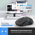 TECKNET Bluetooth Mouse, 2-in-1(BT 5.0/3.0+2.4Ghz) 4000DPI Wireless Mice with USB Connect Available for Laptop Computer, Portable PC Mouse Bluetooth for Mac (USB-A+BT Wireless Connect, Black)