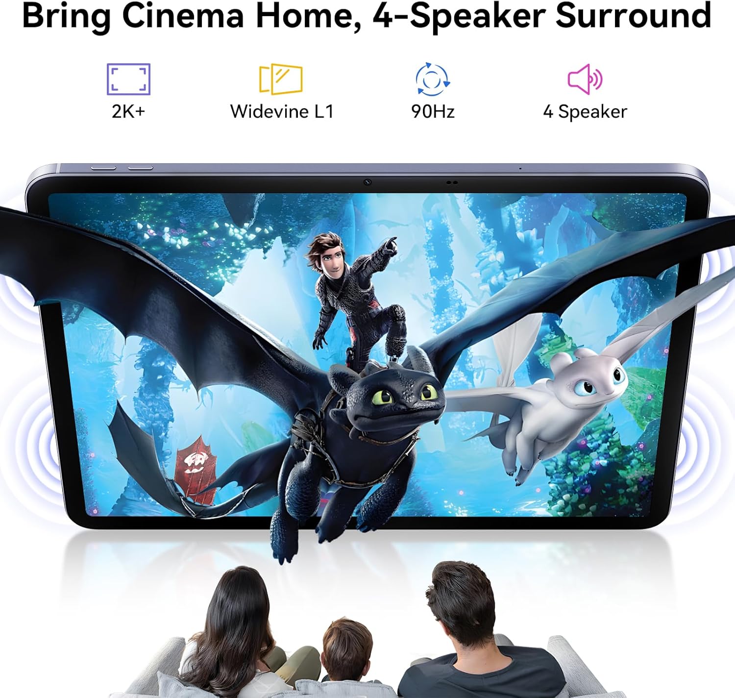 Blackview 13 inch Android 15 Tablet with Keyboard, 12.7 inch Large Screen Gaming Tablet with Pen, Helio G100,36GB+256GB, 90 Hz, 2K+, 3 AI Cameras, Widevine L1, 5G WiFi, GPS- Link 8