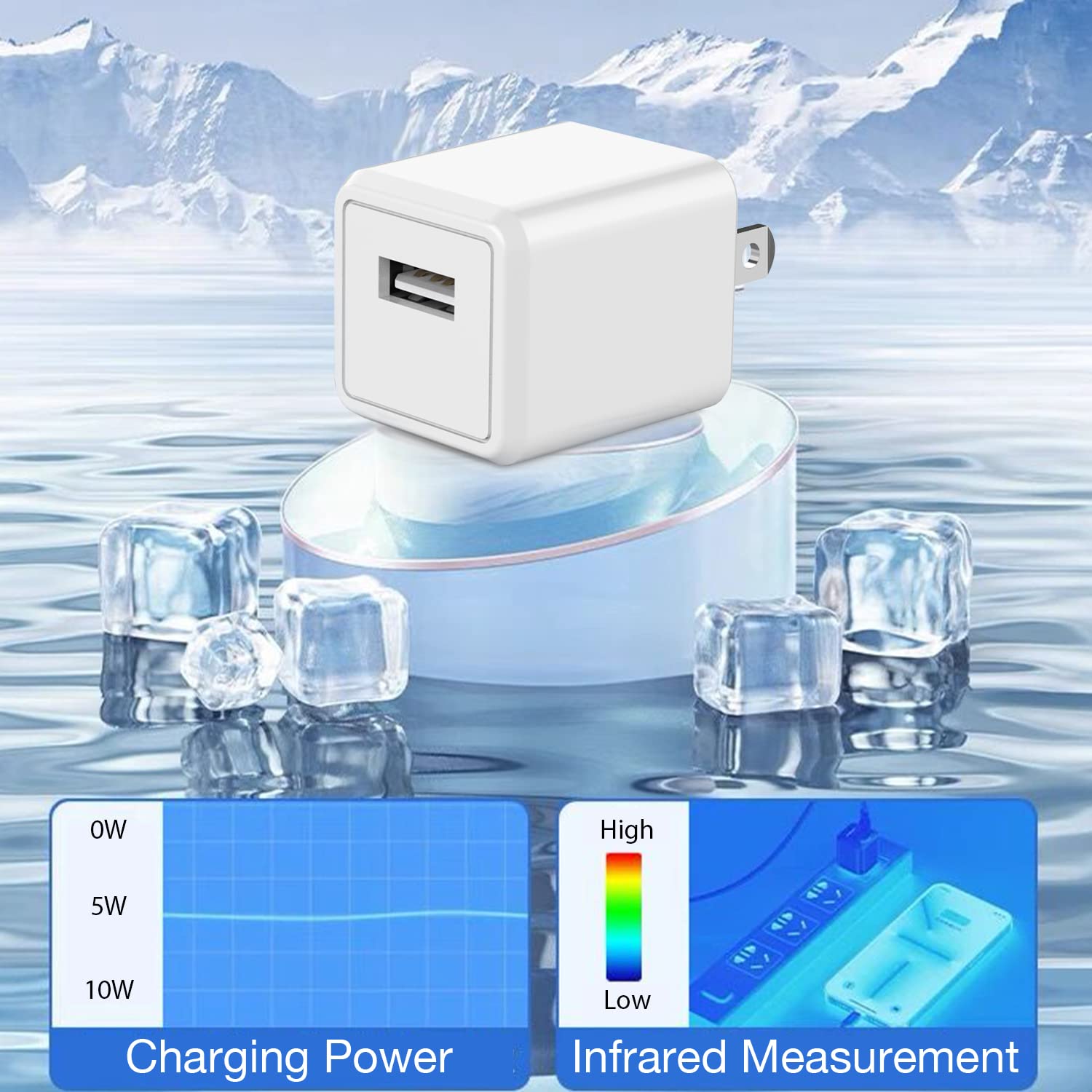 iPhone Charger,Cube iPhone Charger Travel 2Pack 6FT Lightning Cable Cord Quick Fast Charging Cord USB Wall Chargers Travel Plug Adapter for iPhone14/13/12/11/10/X/8 Plus/XR/XS Max/7/SE/iPad,Airpods