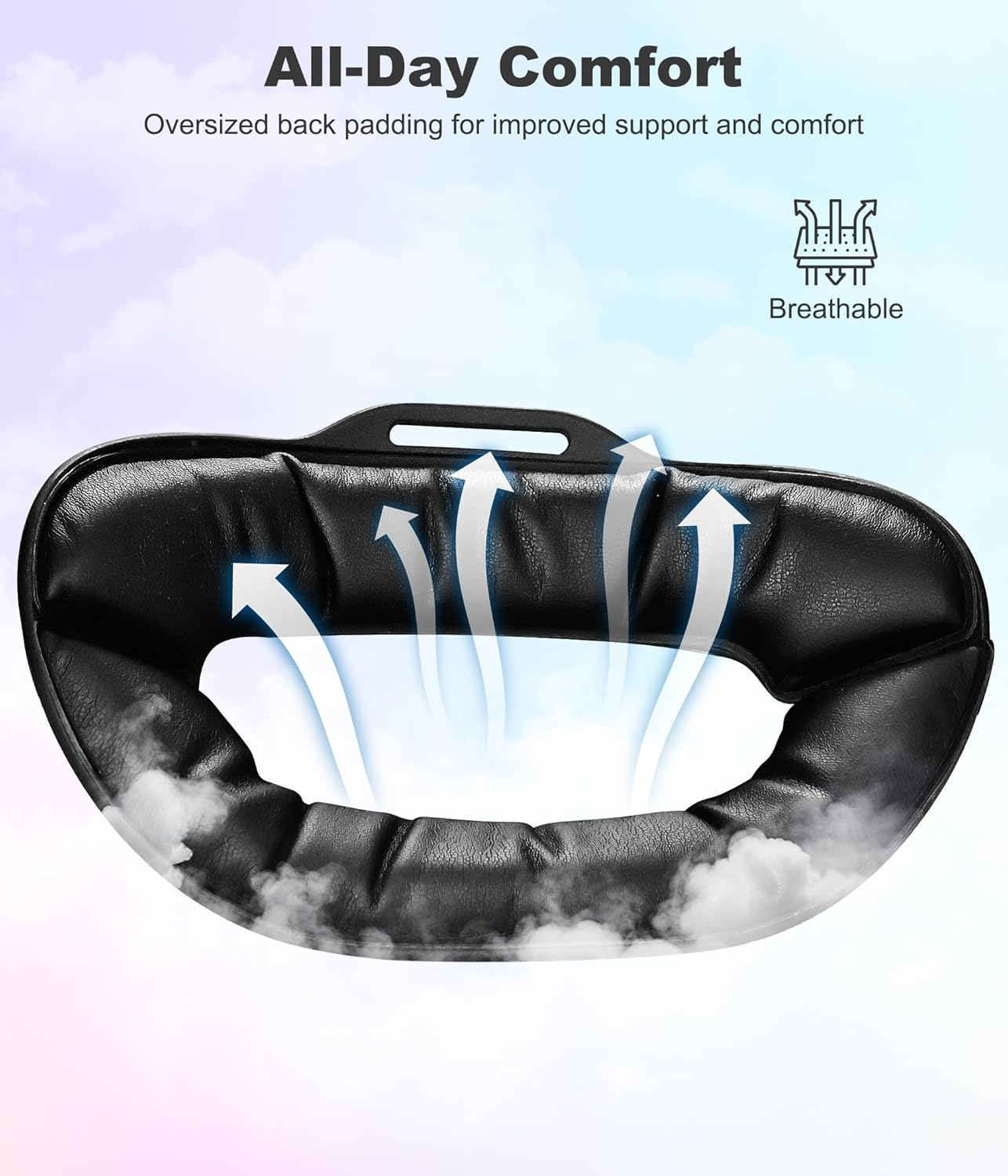 Kawaye Head Strap Compatible with Meta Quest 2/Quest 3S/Quest 3, Large Cotton Back Pads for More Comfort, Adjustable VR Headset Strap Accessories Enhanced Support&Reduce Pressure