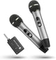 Wireless Microphones, Wireless Microphone with One-to-One Chip Connection, 40H Duration, 200 FT Distance Receiving, Semi-Metallic tube Microphone for Singing, Video Recording, YouTube, Home Party