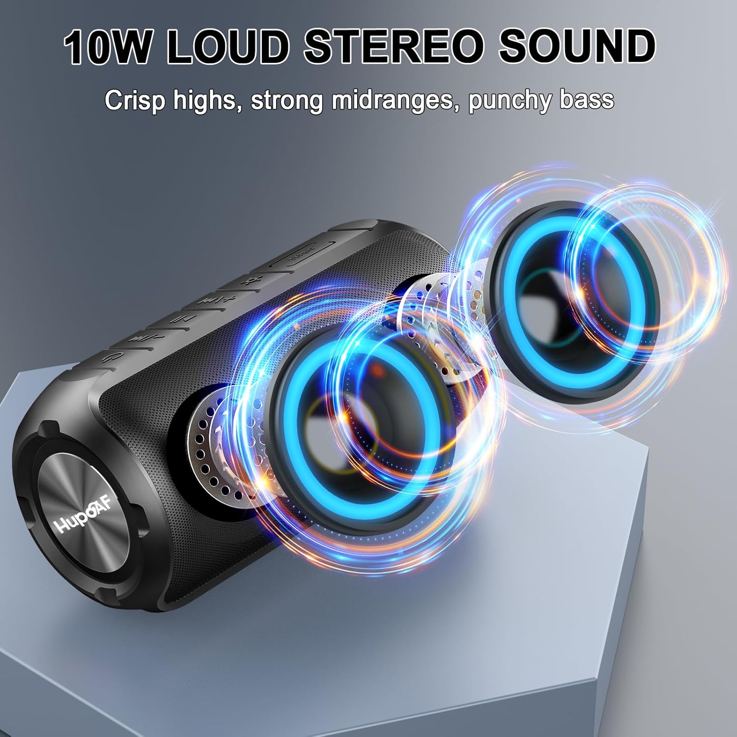 Bluetooth Speaker, 2025 New Portable Wireless Speaker with 6D Loud Sound, IPX7 Waterproof, HD Call, RGB Lights, 12H Playtime for Home/Party/Outdoor/Beach, Electronic Gadgets, Birthday Gift