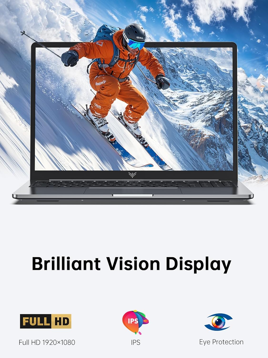 Laptop, 16GB DDR4 512GB SSD Laptop Computer, 16.0inch Windοws 11 Laptop with Ιntel 12th Quad-Core Processor(Up to 3.4GHz), 1920P FHD Display, WiFi 6, USB3.2, Type_C, Long Battery Life