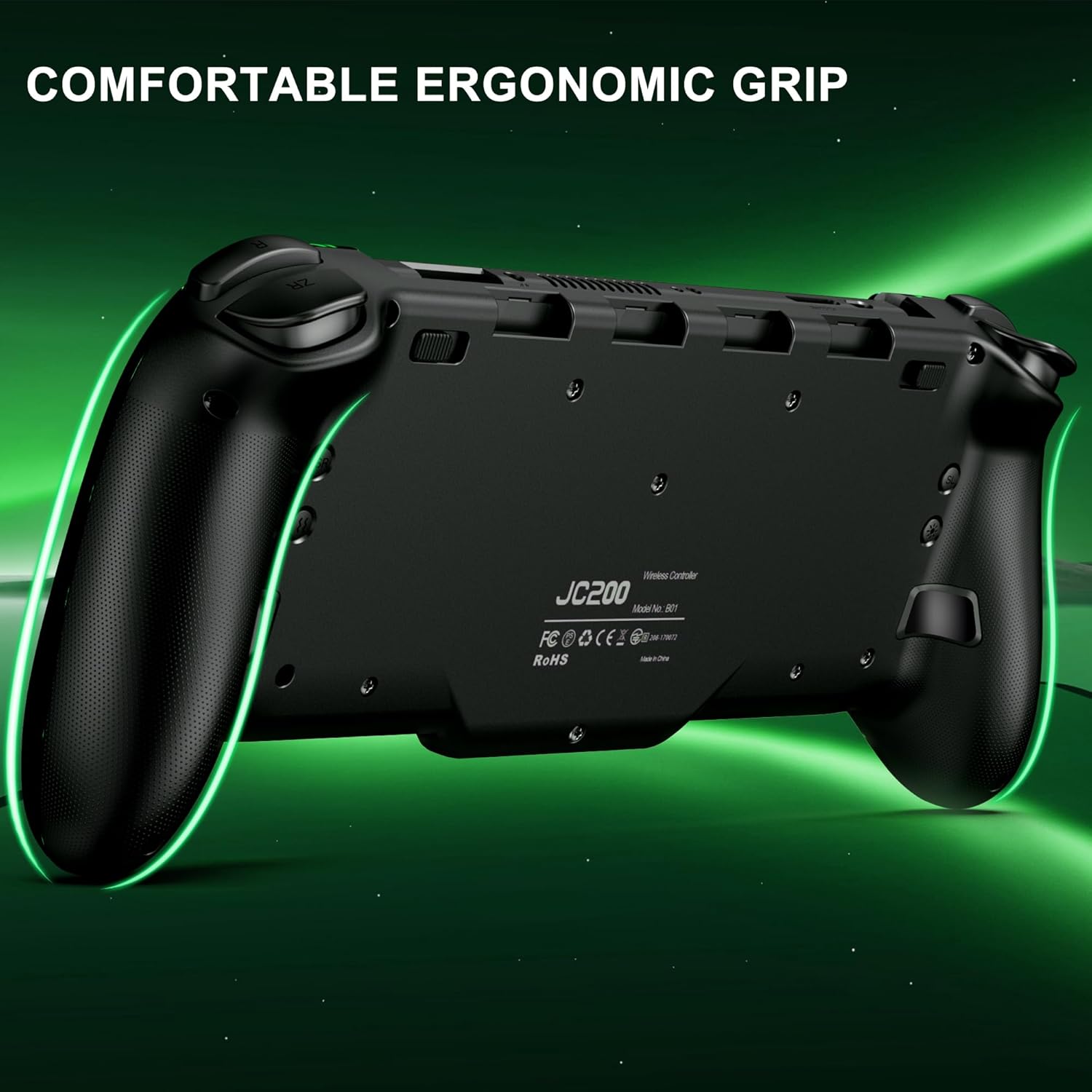 NealGamefy Switch Controllers,Wireless Switch Pro Controller for Nintendo Switch/OLED Controller,Upgrade Full-Size Ergonomic One Piece Handheld Controller with Programmable,TURBO,Vibration